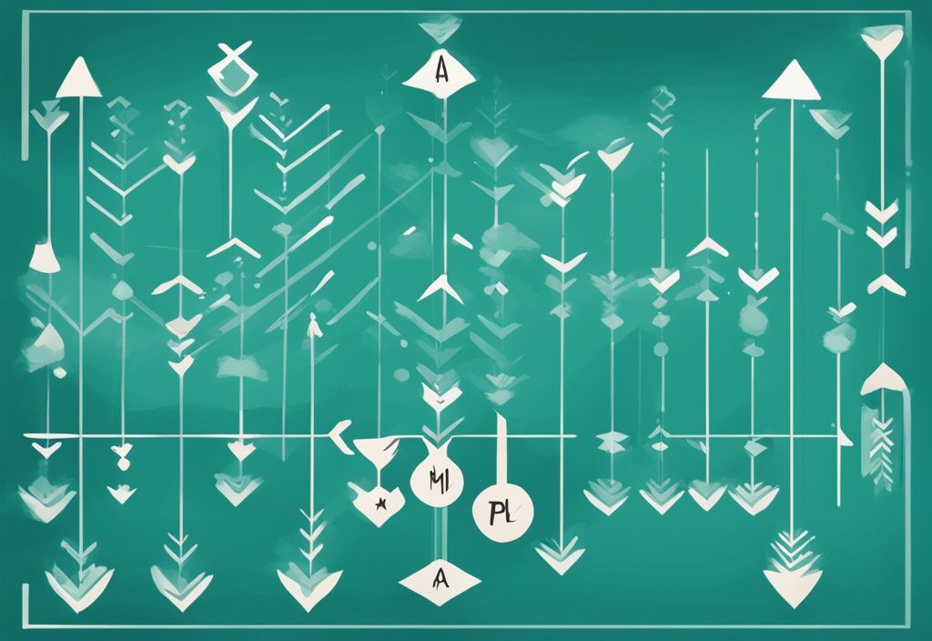 Illustrazione digitale moderna con tema principale color teal, che mostra un grafico semplificato dove gli aminoacidi essenziali quante proteine corrispondono sono collegati tramite più frecce.